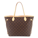 Louis Vuitton Monogram Neverfull MM Tote Bag Brown Series RFID Neverfull MM