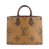 Louis Vuitton Giant Monogram On The Go MM 2 Way Tote Shoulder Bag