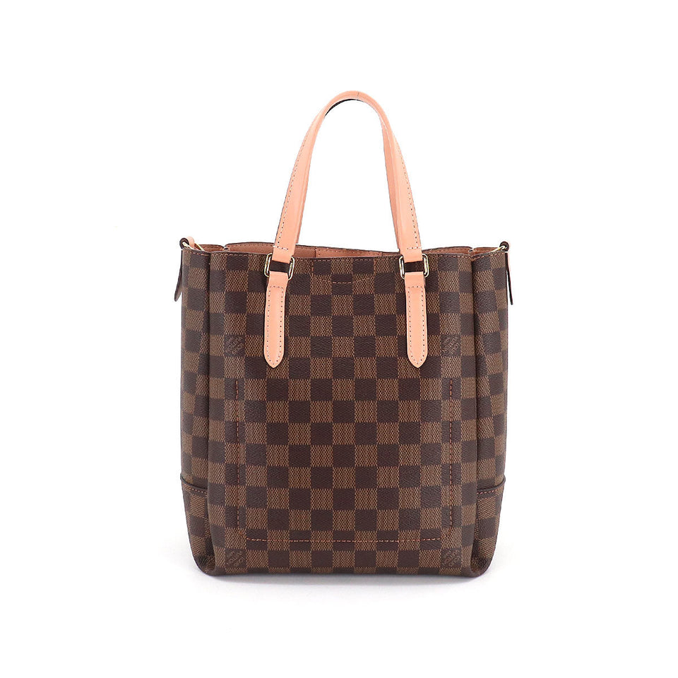Louis Vuitton Damier Belmont Nv BB 2 Way Tote Shoulder Bag Ebene Venus