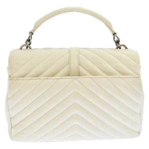 Saint Laurent- Paris Satchel 2way Chain Shoulder Bag White