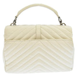 Saint Laurent- Paris Satchel 2way Chain Shoulder Bag White