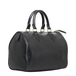 Louis Vuitton Epi Speedy 25 Handbag Mini Boston Bag Noir Black