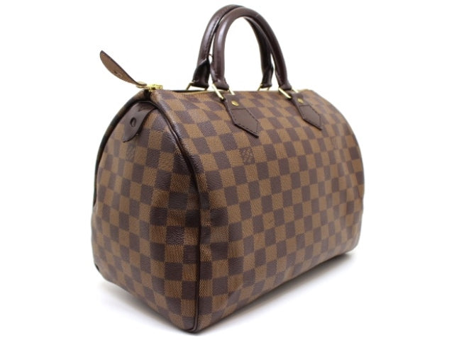 Louis Vuitton Speedy 30 Boston Bag Handbag Damier