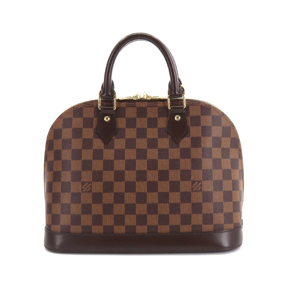 Louis Vuitton Damier Alma PM Hand Bag Ebene Brown