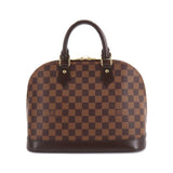 Louis Vuitton Damier Alma PM Hand Bag Ebene Brown