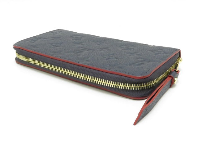 Louis Vuitton Zippy Wallet Monogram Implant Marine Rouge