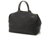Louis Vuitton Grand Palais MM Handbag Monogram Emplant Noir