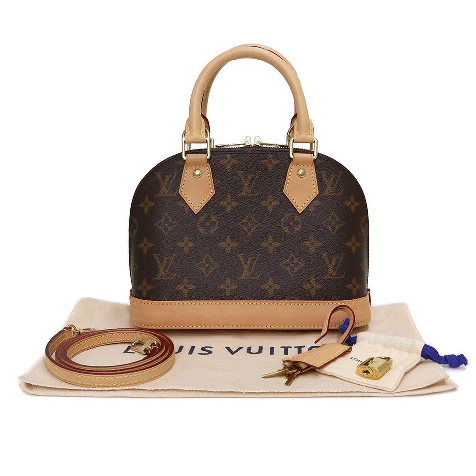 Louis Vuitton Alma BB 2way Shoulder Bag Handbag Monogram