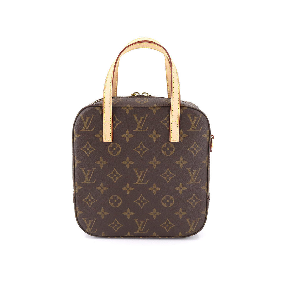 Louis Vuitton Monogram Spontini 2way Hand Shoulder Bag Brown