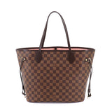 Louis Vuitton Damier Neverfull MM Tote Bag Ebene Rose Ballerine