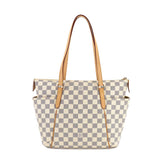 Louis Vuitton Damier Azur Totally PM Tote Bag Gold Hardware