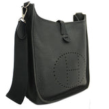 Hermès Evelyne-Style Shoulder Bag Black Taurillon Clémence Leather (31cm)