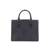 Louis Vuitton Monogram Emplant Onthego PM 2way Tote Shoulder Bag Noir