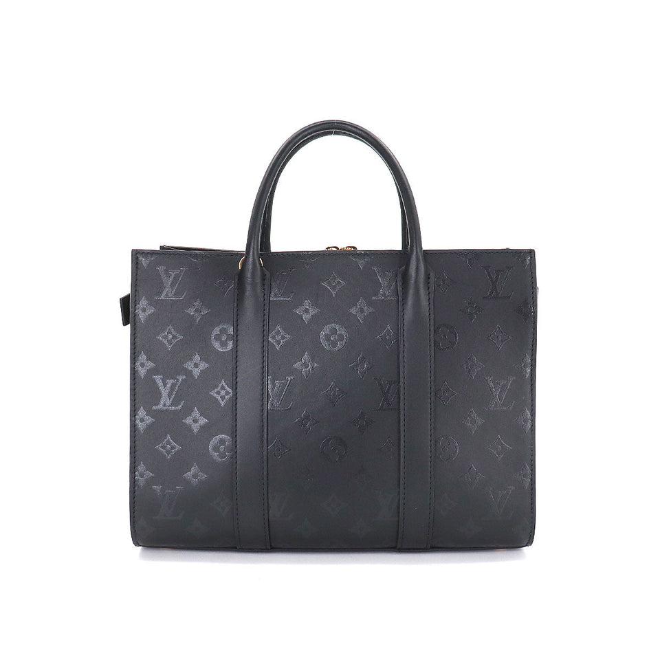 Louis Vuitton Very Tote MM 2 Way Hand Shoulder Bag Leather Noir