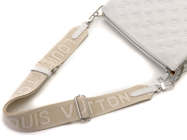 Louis Vuitton Kussan PM Monogram Lambskin White
