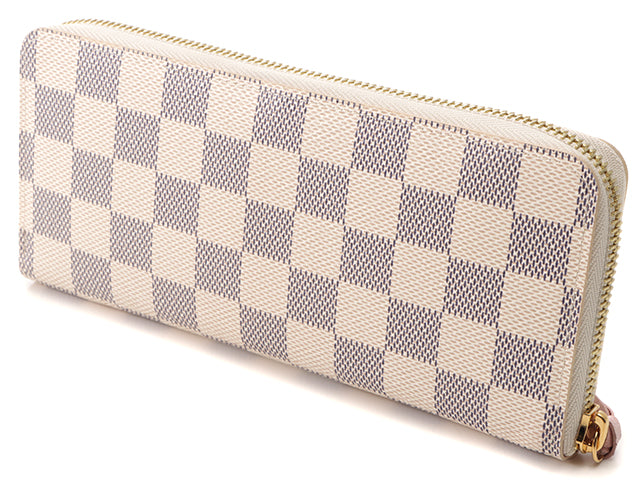 Louis Vuitton Round Long Wallet Portefeuille Clemence Azure