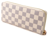 Louis Vuitton Round Long Wallet Portefeuille Clemence Azure