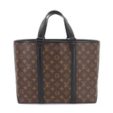 Louis Vuitton Macassar Weekend Tote PM Shoulder Bag Black