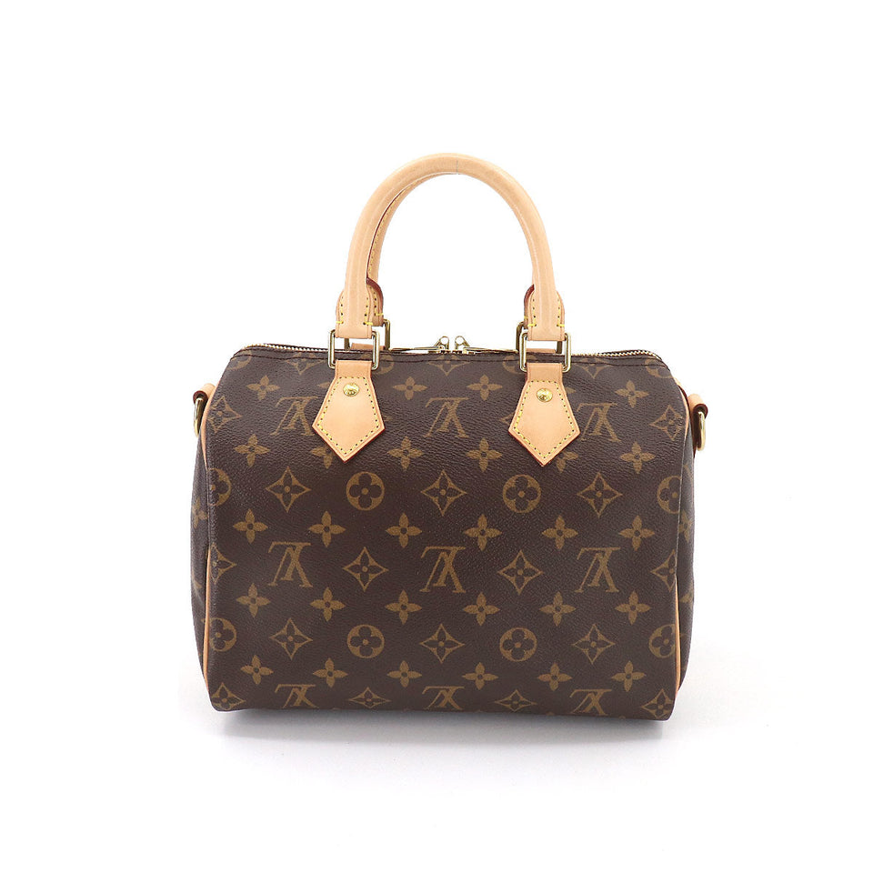 Louis Vuitton Monogram Speedy Bandouliere 25 Shoulder Bag Brown