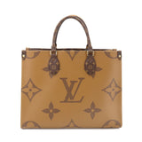 Louis Vuitton Giant Monogram On The Go MM 2 Way Tote Shoulder Bag