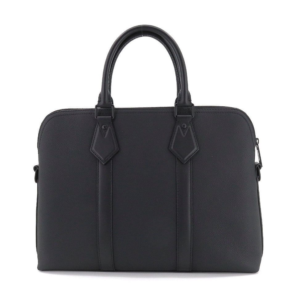 Louis Vuitton Aerogram Takeoff Shoulder Bag Leather Black