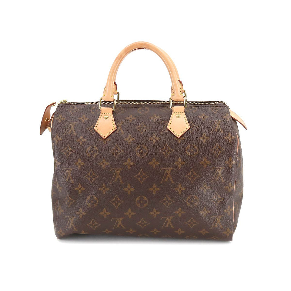Louis Vuitton Monogram Speedy 30 Hand Bag Brown Rfid Gold Hardware