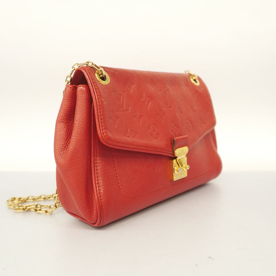 Louis Vuitton Shoulder Bag Monogram Empreinte Saint Germain PM Red