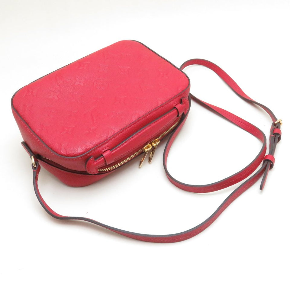 Louis Vuitton Santonge Crossbody Shoulder Bag Amplant Scarlet Red
