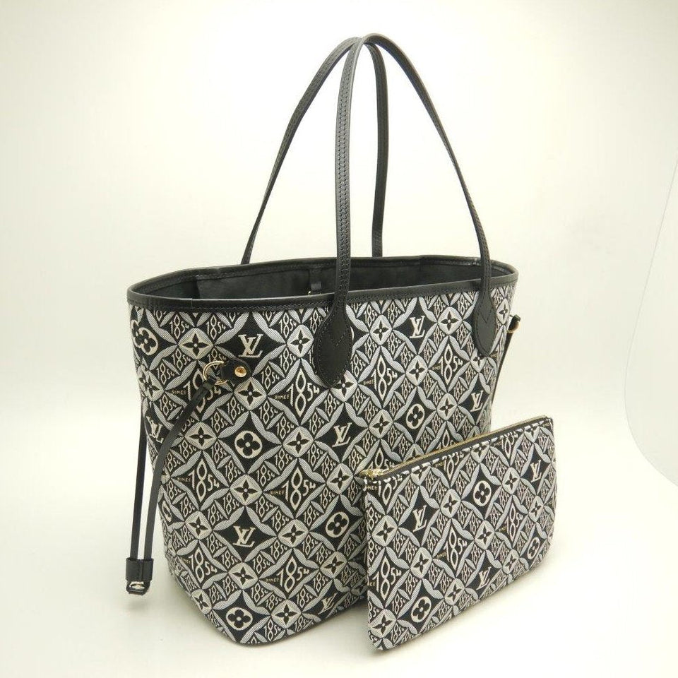 Louis Vuitton Monogram Jacquard Neverfull MM Tote Bag Gray