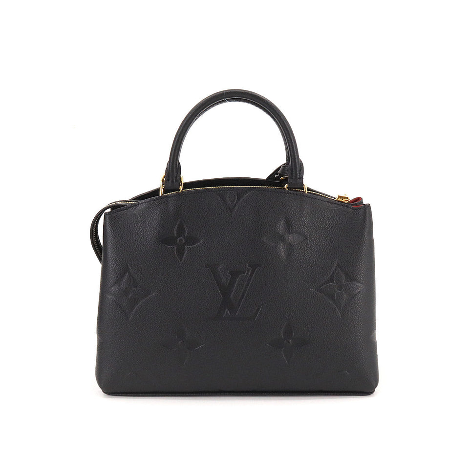 Louis Vuitton Monogram Emplant Petit Palais PM Shoulder Bag Leather