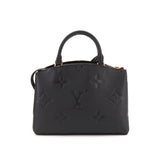 Louis Vuitton Monogram Emplant Petit Palais PM Shoulder Bag Leather