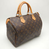 Louis Vuitton Monogram Speedy 30  Handbag Brown