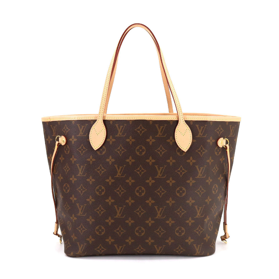 Louis Vuitton Monogram Neverfull MM Tote Bag Brown