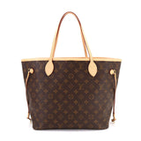 Louis Vuitton Monogram Neverfull MM Tote Bag Brown