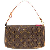 Louis Vuitton Monogram Perfo Pochette Accessoire Fuchsia Handbag