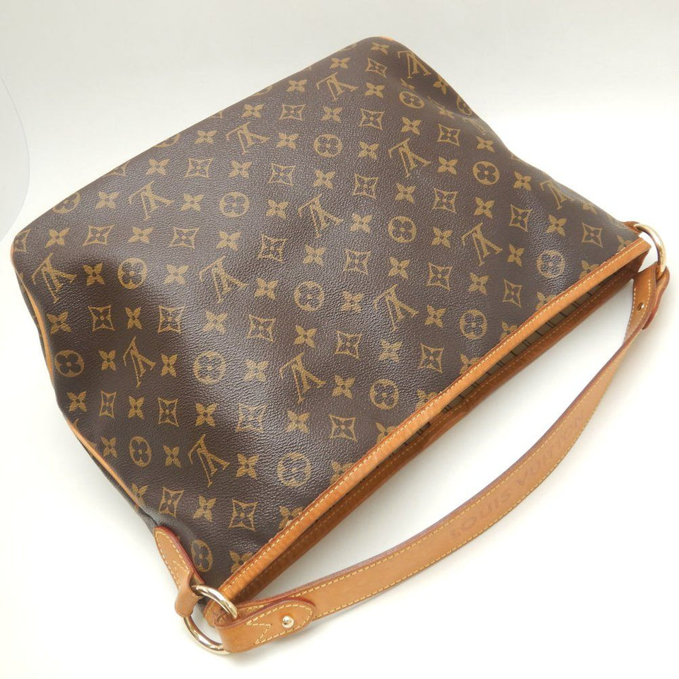 Louis Vuitton Monogram Delightful MM Shoulder Bag Brown