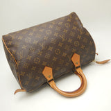 Louis Vuitton Monogram Speedy 30 Handbag Brown