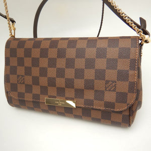 Louis Vuitton Damier Favorite MM Shoulder Bag Ebene