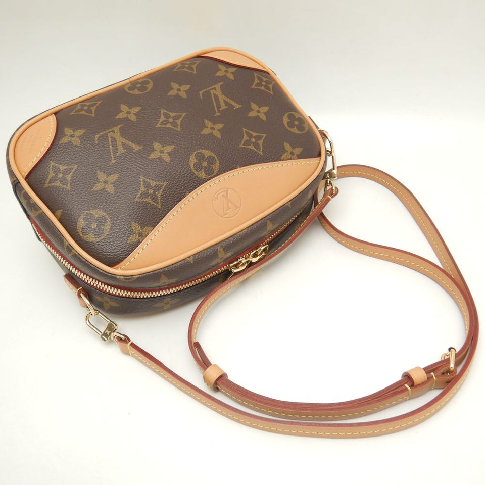 Louis Vuitton Monogram  Deauville Mini Shoulder Bag Brown
