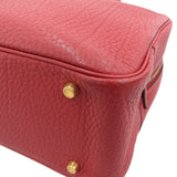 Hermes Plume 32 Handbag Togo Crimson Red Series Gold Metal Fittings