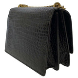 Saint Laurent- Paris Chain Shoulder Bag Embossed Sunset Black
