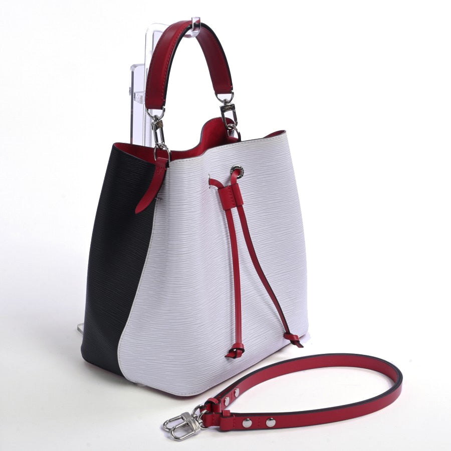 Louis Vuitton Neonoe Handbag Epi Black White
