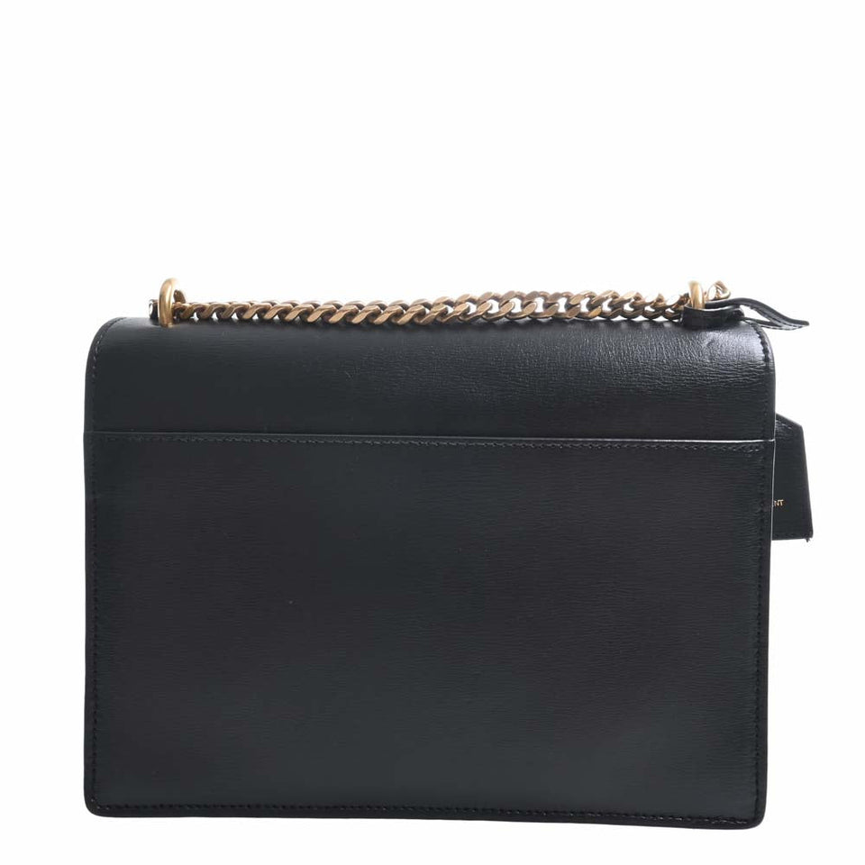 Saint Laurent- Sunset Chain Shoulder Bag Black