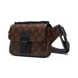 Louis Vuitton Monogram Macassar S Lock Shoulder Bag