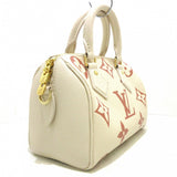 Louis Vuitton Speedy Bandouliere 20 Handbag Creme Rose