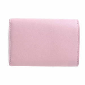 Saint Laurent- Leather Tiny Wallet Tri-fold Compact Wallet Pink