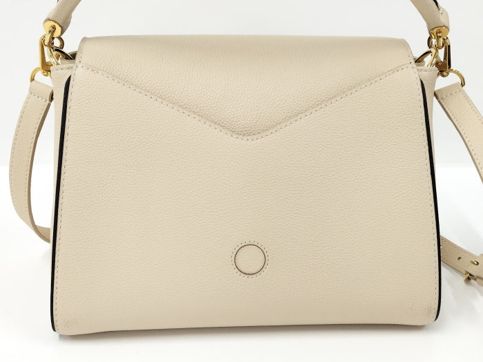 Louis Vuitton Double V Shoulder Bag Leather Monogram Creme