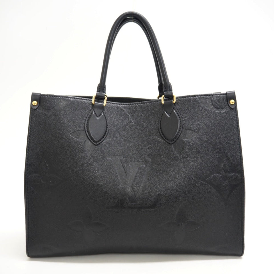 Louis Vuitton On The Go MM Monogram Amplant Handbag Black
