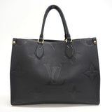 Louis Vuitton On The Go MM Monogram Amplant Handbag Black