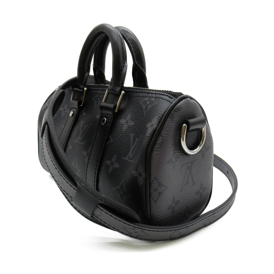 Louis Vuitton Keepall XS Shoulder Bag Canvas Monogram Eclipse Black